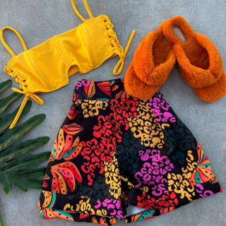 Short Social Feminino Estampado