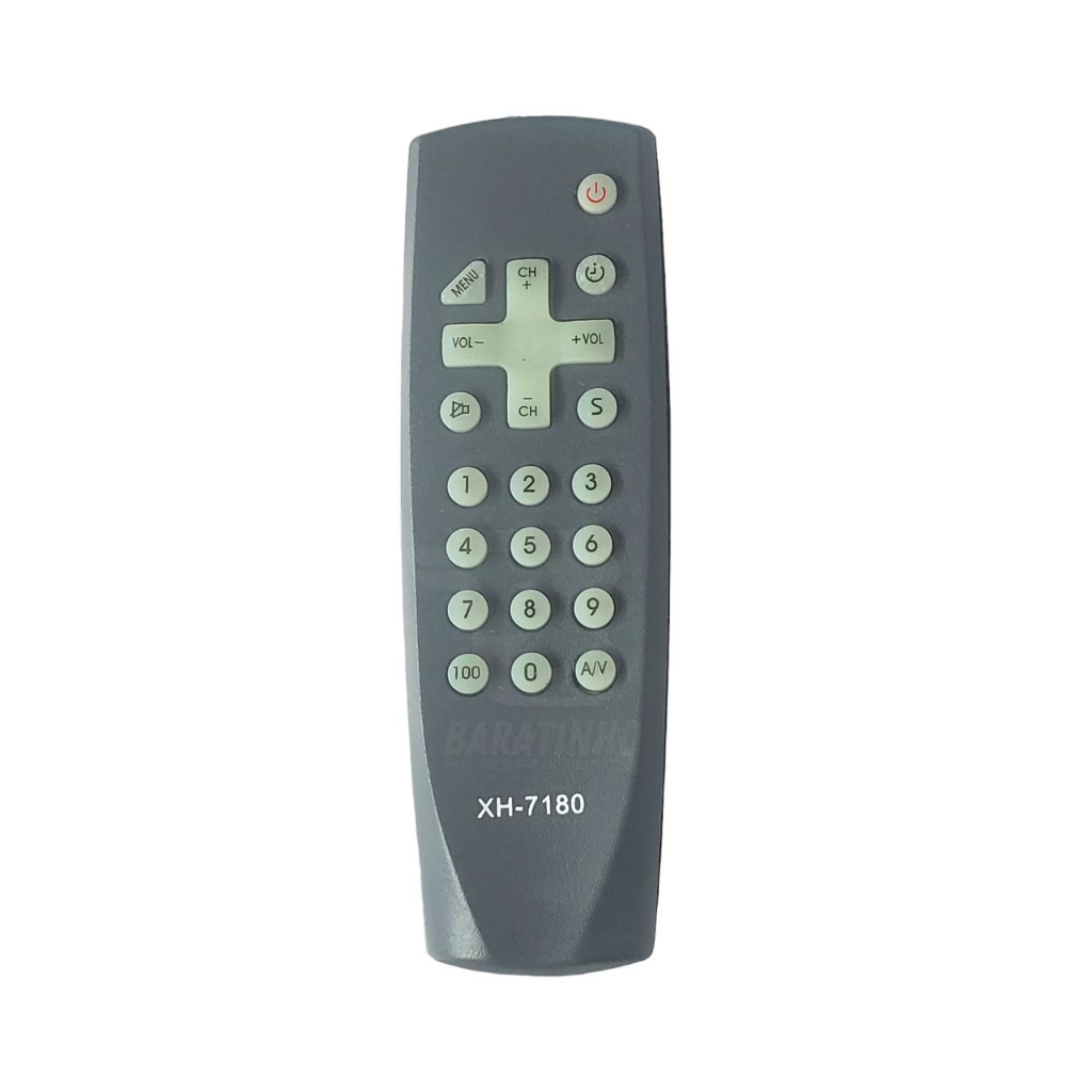 CONTROLE DE TV TUBO SEMP TOSHIBA LUMINA TUBO XH 7180