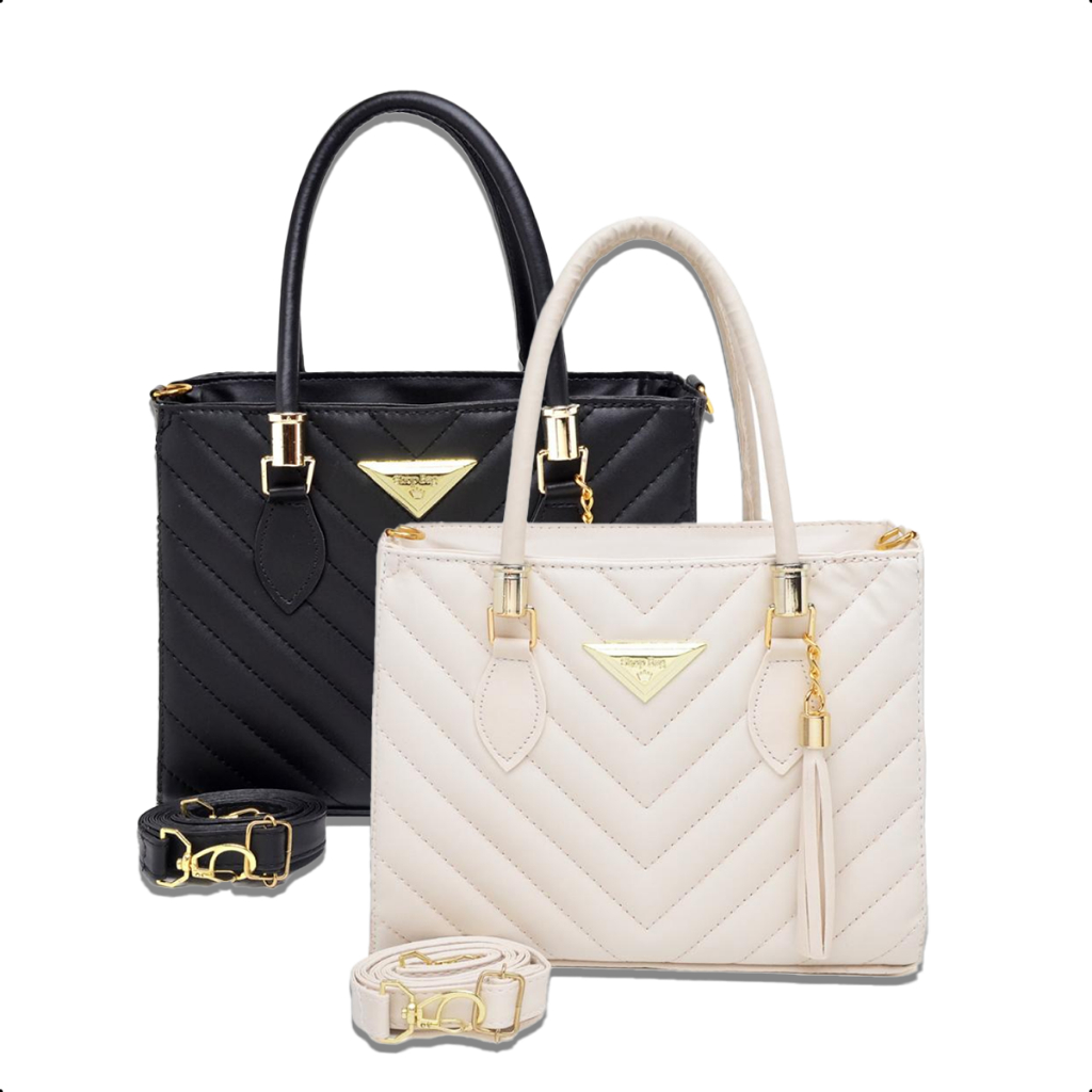Kit 2 Bolsas preta Média Vegas Shopbag