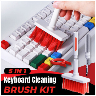 5 Em 1 Escova De Teclado Para Airpods Kit De Limpeza Earbuds Caneta Sem Fio Bluetooth Headset Ponta De Metal Keycap Extrator em Oferta na Shopee