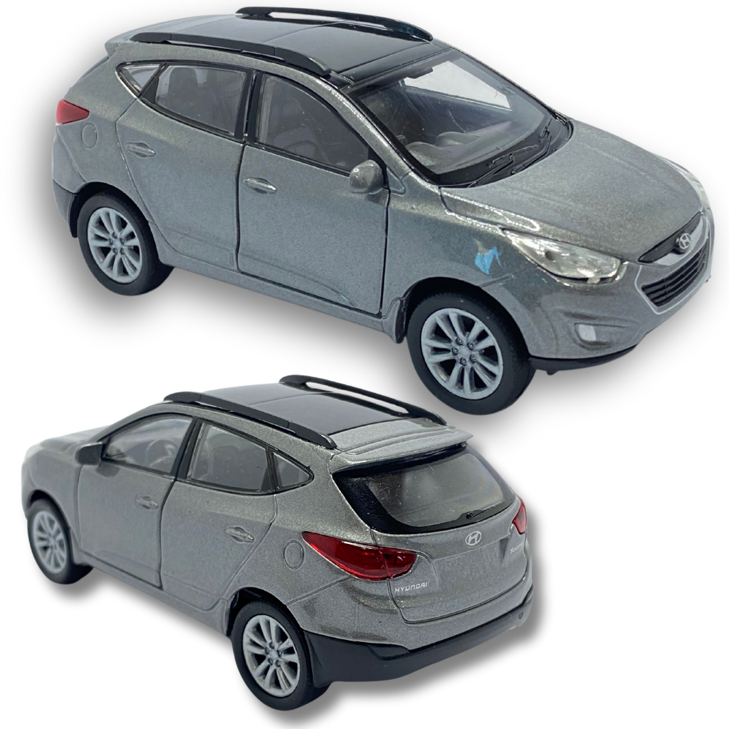 Carrinho de Ferro Miniatura Carro Hyundai ix 35 Abre Portas Fricção Brinquedo Coleção Die Cast em Oferta na Shopee