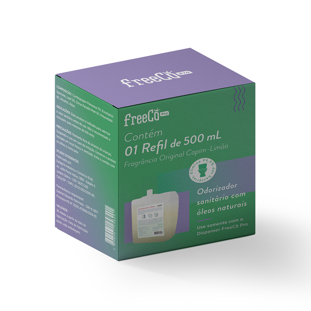 FreeCô Pro Refil Bloqueador de Odores Sanitários - Home & Living