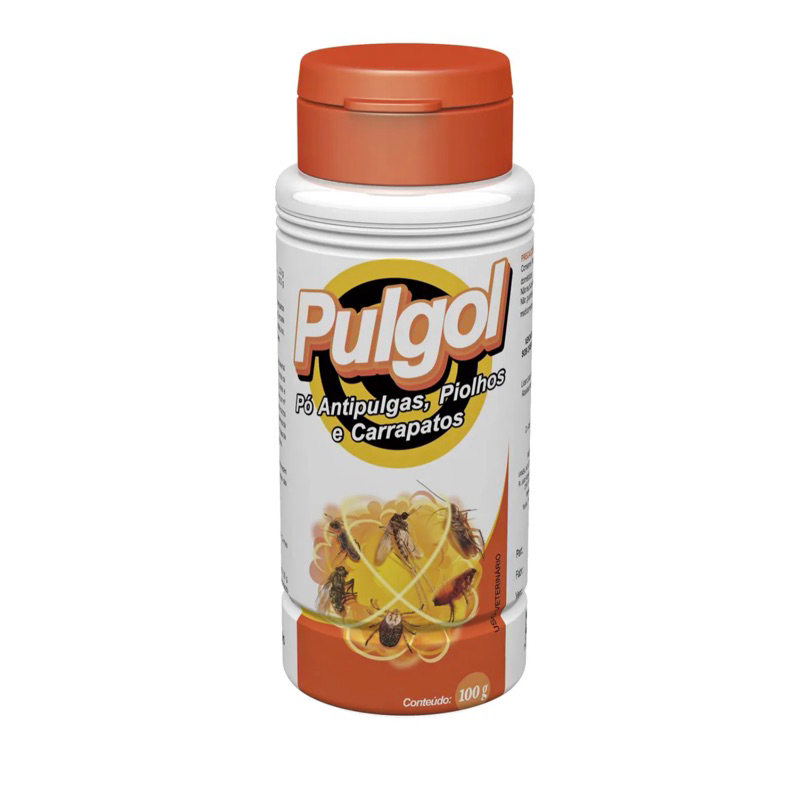 Talco Antipulgas 100g Piolhos e Carrapatos Pulgol VetBras em Oferta na Shopee