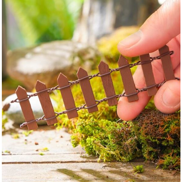 Mini Cerquinha de Madeira Flexível Decorativa 2,8cm x 9,5cm - 10 unidades