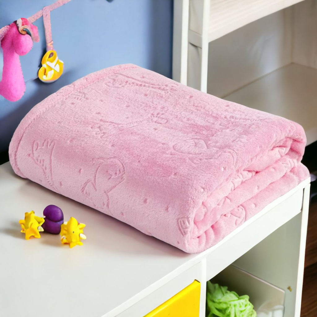 Mantinha Baby Cobertor Berço Fleece Soft 3D Desenhos Alto Relevo Qualidade Enxovais Bebê Maternidade — imagem 2 de 2