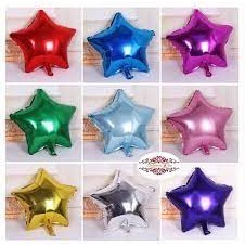 10 Balões Metalizado Estrela (45cm)