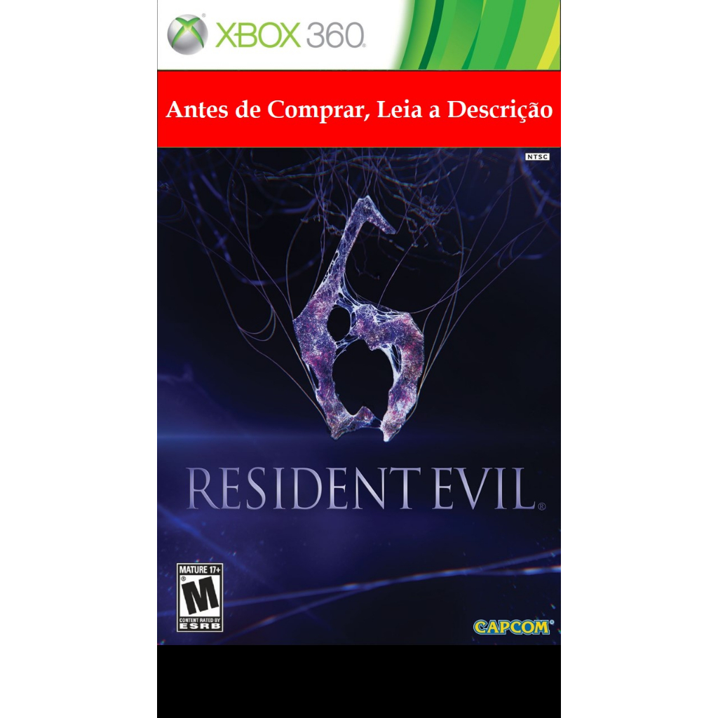 Jogo Resident Evil 6 Xbox 360 Mídia Física Legendado em Português PT-BR