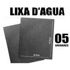 Kit Folha de Lixa D'Água carborundum  A100 com 05 unidade