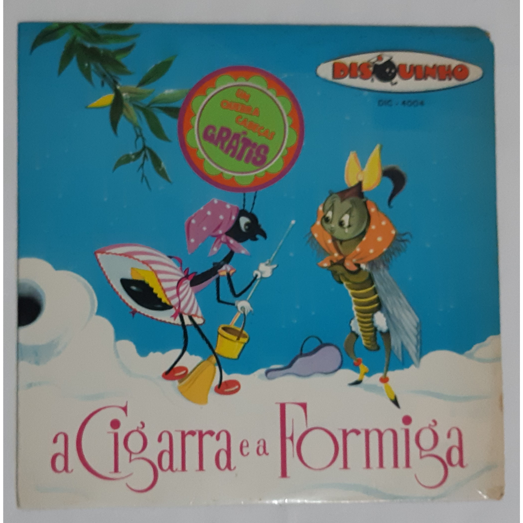 A Cigarra E A Formiga História Infantil 1960 Vinil Compacto