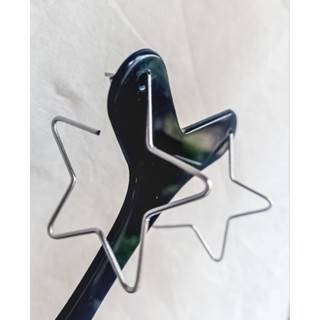 Argola Estrela em Aço Inoxidável pequena 5cm