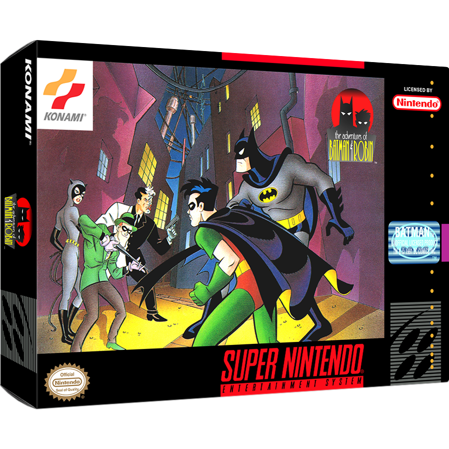 Adventures of Batman & Robin, The com caixa e manual Super Nintendo Novo