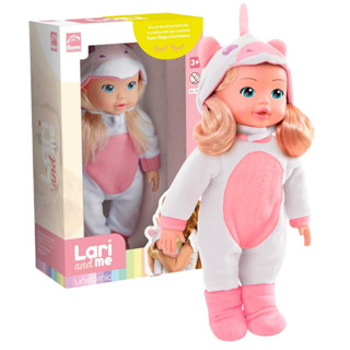 Boneca Unicornio Baby Com Roupa de Unicornio Roma Brinquedos