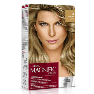 Amend Kit Coloração Magnific Color 8.0 Louro Claro em Oferta na Shopee