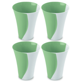 kit com 4 Copo de Plástico 450ml Plasútil - Feirinha 206