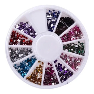 Disco Strass Cristal Colorido Pedrarias em Oferta na Shopee
