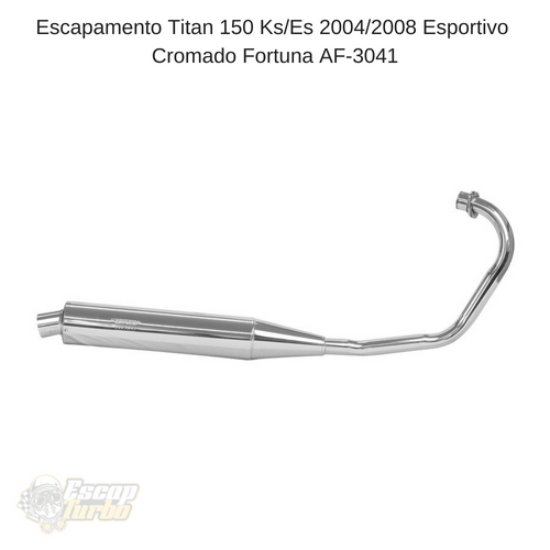 Escapamento Titan 150 Ks/ Es 2004/2008 Esportivo Fortuna
