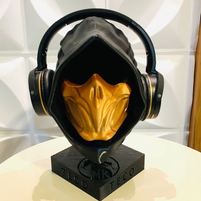 suporte headset scorpion para fone de ouvido mortal kombat