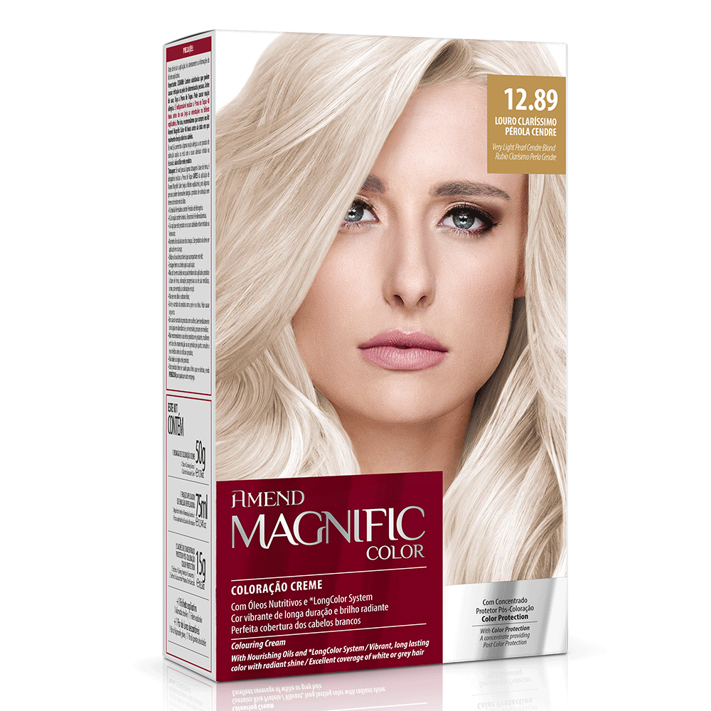 Amend Coloração Magnific Color 12.89 Louro Claríssimo Pérola Cendre