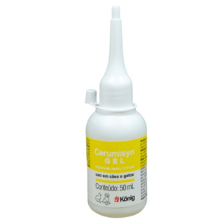 Cerumisyn Gel 50ml para Cães e Gatos König em Oferta na Shopee