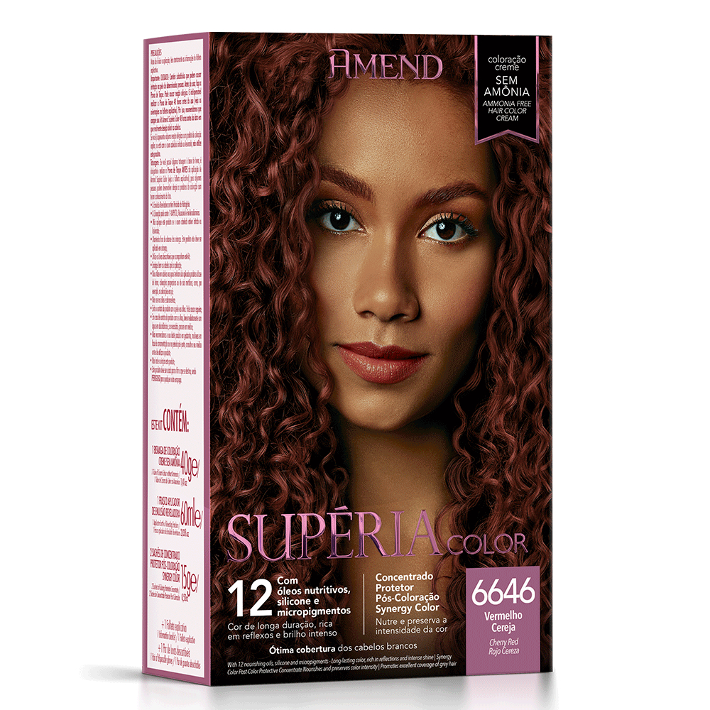 Amend Kit Tonalizante Supéria Color 6646 Vermelho Cereja