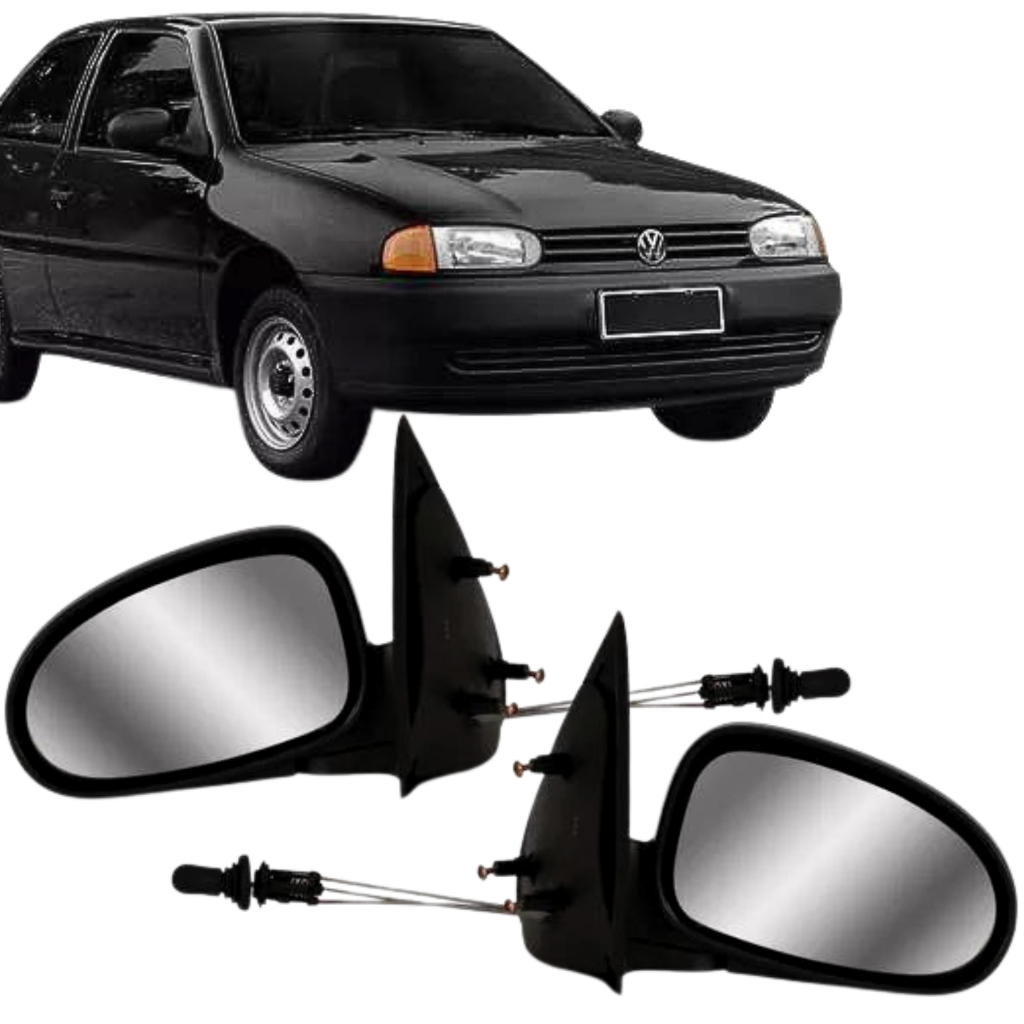 Par Retrovisor Gol G2 Parati BOLA 1995 1996 1997 1998 1999 2000 2001 2002 duas portas com Controle