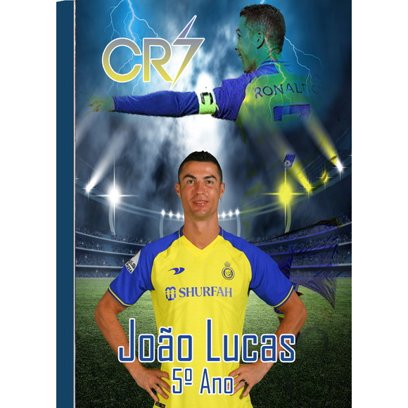 Caderno Brochura Personalizado - Cristiano Ronaldo Al-nassr