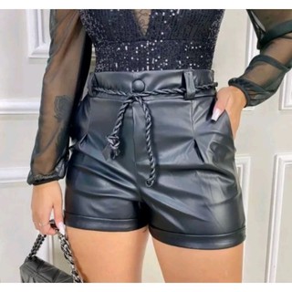 shorts courino / shorts couro fake/ couro ecológico
