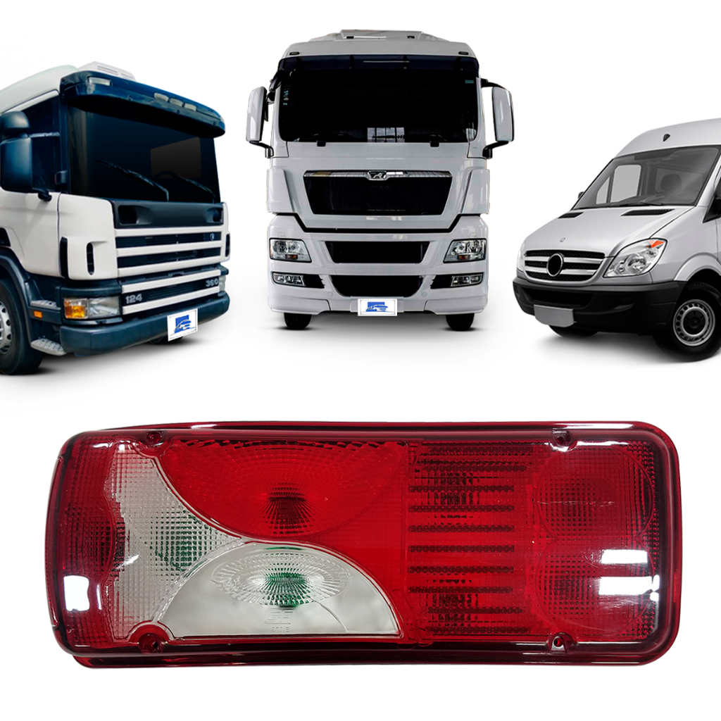 LANTERNA TRASEIRA CAMINHÃO SCAN SÉRIE 4 SÉRIE 5 - MAN TGX - MB SPRINTER em Oferta na Shopee