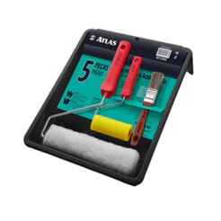 Kit Pintura Parede 5 Peças Bandeja Trincha Rolo Atlas
