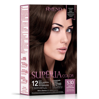 Amend Kit Tonalizante Supéria Color 530 Castanho Claro Dour. em Oferta na Shopee