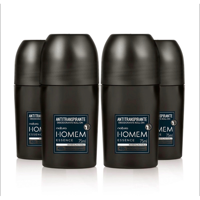 Desodorante Rollon Natura Homem Essence 4 unidades