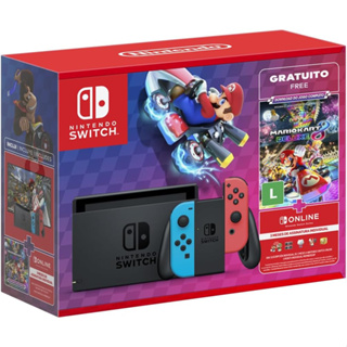 Console Nintendo Switch 32GB + Mario Kart 8 Deluxe - Vermelho/Azul em Oferta na Shopee