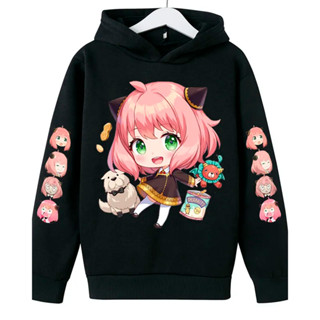 Moletom Canguru Com Capuz Algodão Unissex Anya Fofinha anime Spy X Family