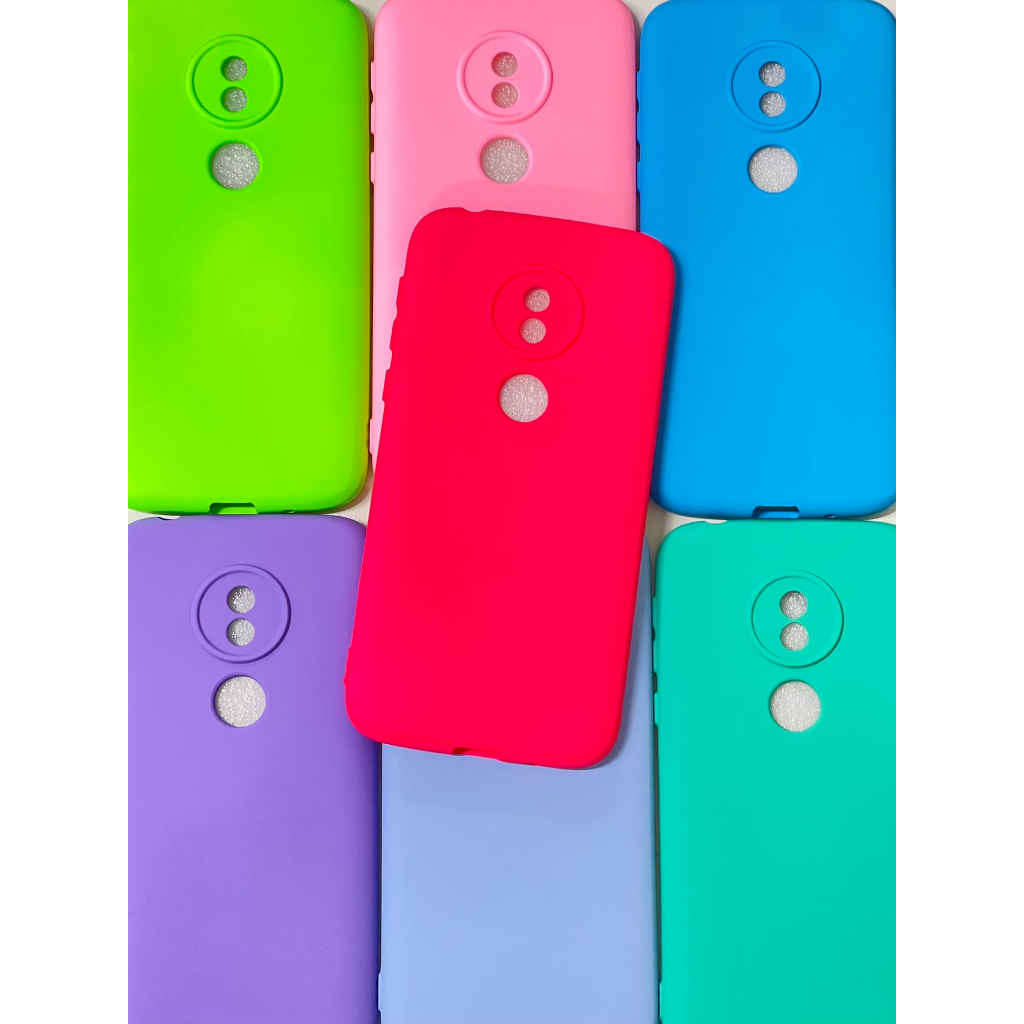 Capa Capinha Motorola Moto G7 Play Silicone Aveludado em Oferta na Shopee