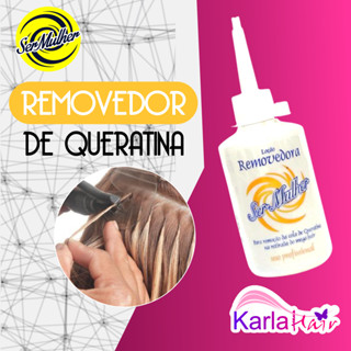 Removedor de queratina mega hair fita adesiva ser mulher 100ml
