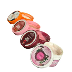 Kit com 4 Esfoliantes Corporais PhalleBeauty