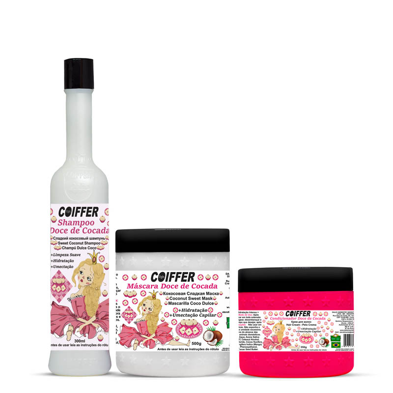 KIT CLIENTE DOCE DE COCADA COIFFER(3 UNIDADES)