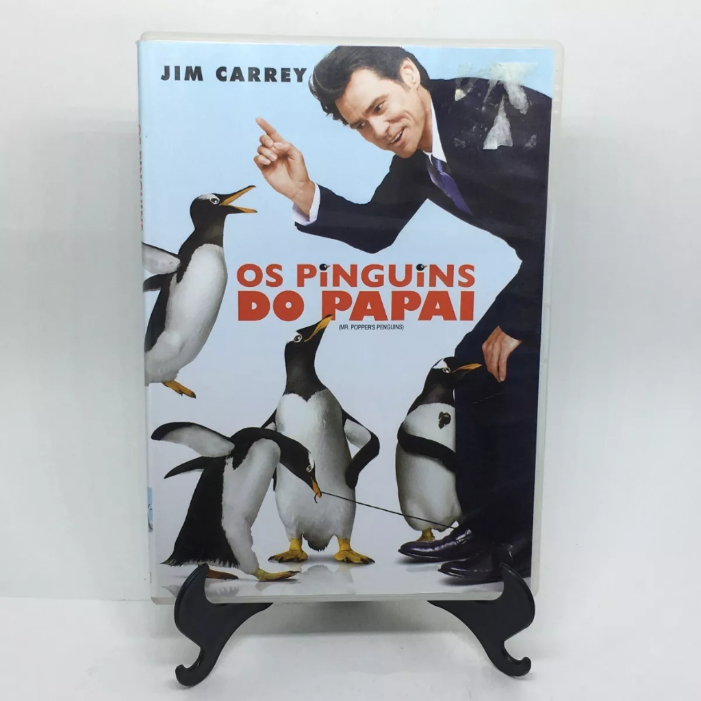 dvd jim carrey os pinguins de papai