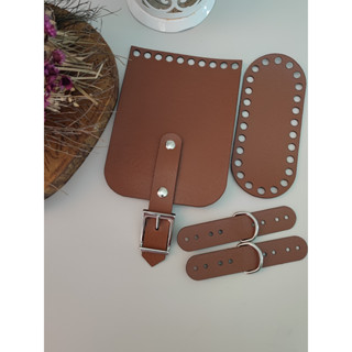 Kit para mini bag em couro ecológico - Modelo fivela