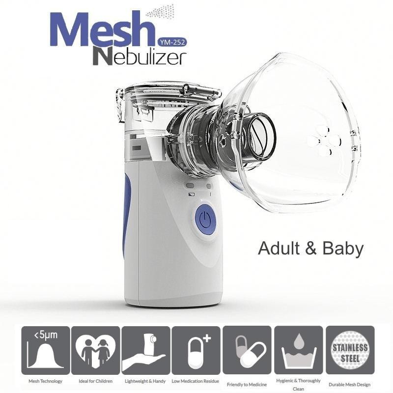 Nebulizador inalador ultrassônico portátil a pilha e bivolt