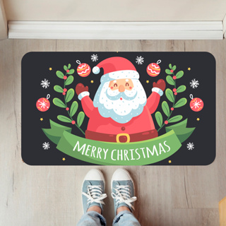 Tapete Natalino Decorativo para Porta Antiderrapante - Merry Christmas (tap natal 118) em Oferta na Shopee