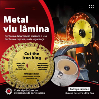 Kit3 Atualização Lâmina De Serra Diamantada 100mm Ultrafino Multi-Funções Ferro Liga Diamante Metal Corte Disco Afiado Moagem