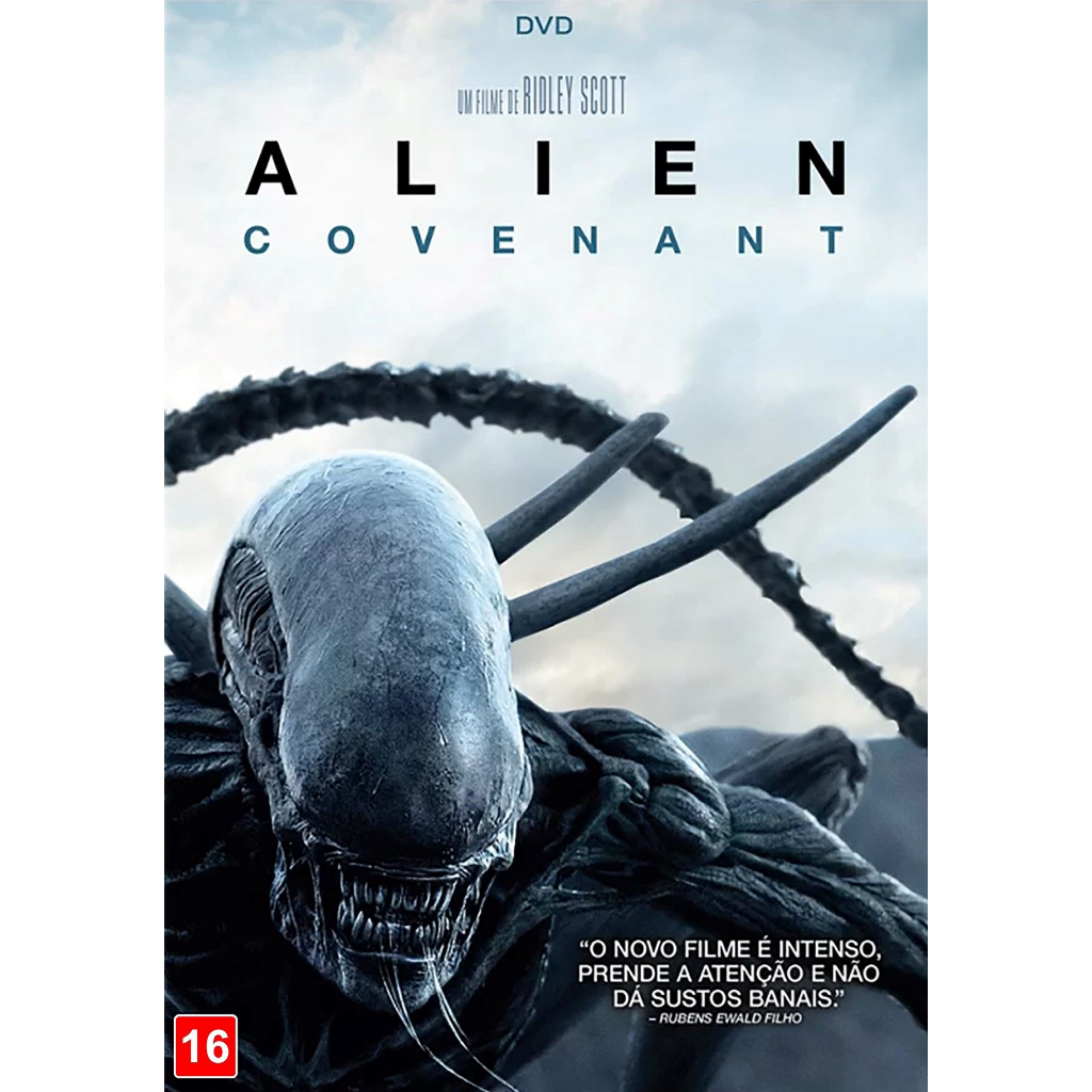 DVD de autoração própria Filme Alien Covenant (2017) Edição especial com adicionais e comentários Dublado / Legendado