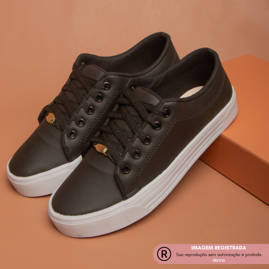 Tenis Feminino Donna Sapatenis Casual Basico Confortavel