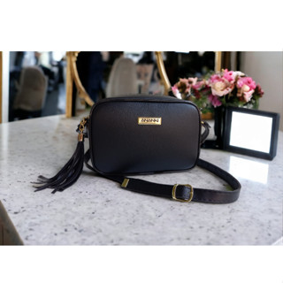 Bolsa Feminina Preta Ombro Com Ajuste + Caixa 1060P