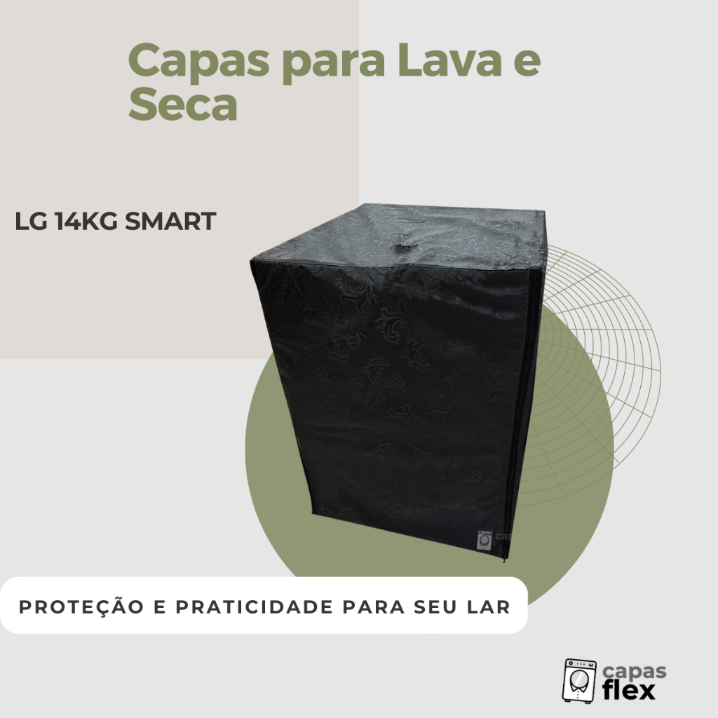 CAPA PARA LAVA E SECA LG 14KG SMART IMPERMEÁVEL FLEX