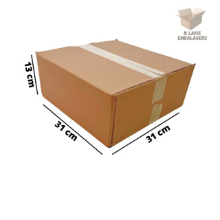 5 caixas de papelão 31x31x13 maleta para correio, sedex, E-commerce