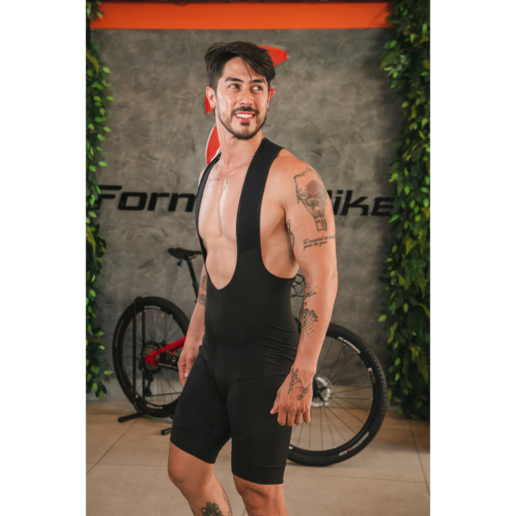 Detalhes do Bretelle Ciclismo Bermuda Forro Gel Roupa Masculina Alta Performance Bike Mtb