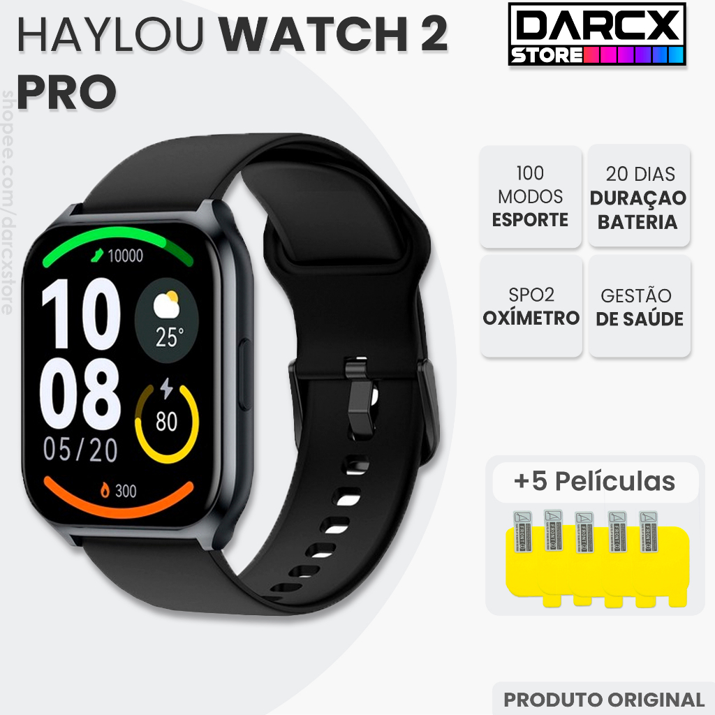Haylou Watch 2 PRO Relógio Inteligente modo esporte modo saúde a prova d'água