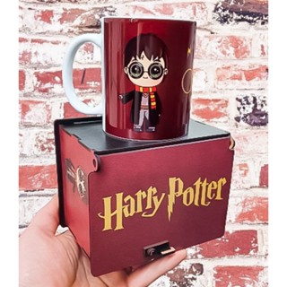 Caneca Harry Potter + caixa decoração mdf estampada